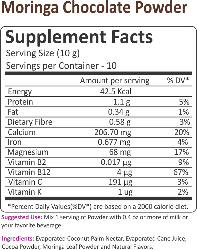 Moringa Choco Powder