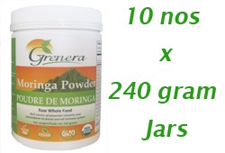 10 x 240 gram Moringa Powder Jar
