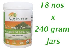 18 x 240 gram Moringa Powder Jar