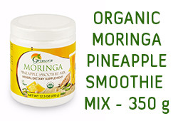 Organic Moringa Pineapple Smoothie Mix – 350 g / 12.3 oz